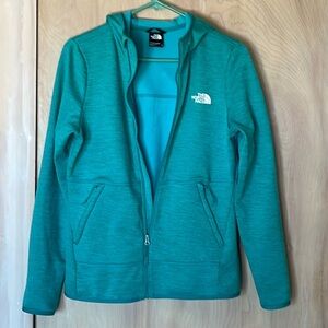 The North Face Womens Canyonlands Full-Zip Hoodie Jacket Green Turquoise Sz: S